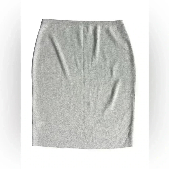 Eileen Fisher The Icons Washable Wool Crepe Pencil Skirt Sea Salt Size P Medium - Picture 7 of 7